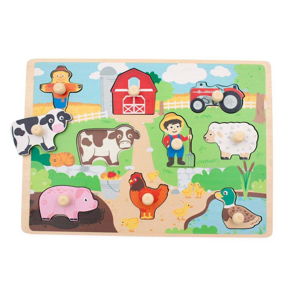 Farm Peg Board Puzzle