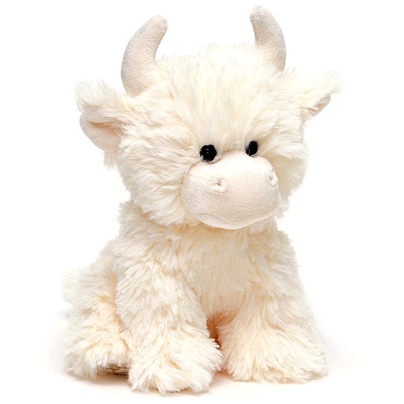 Highland Cow Plush Medium Cream