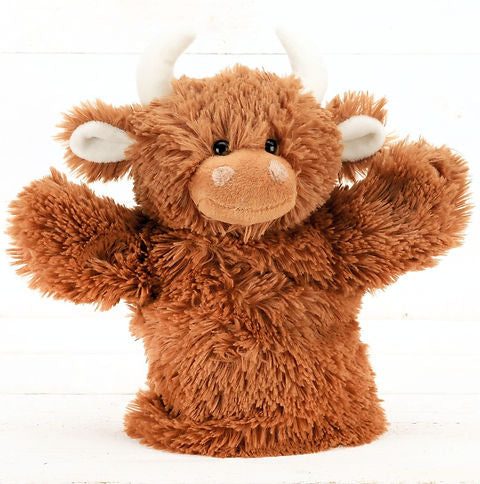 Highland Cow Hand Puppet