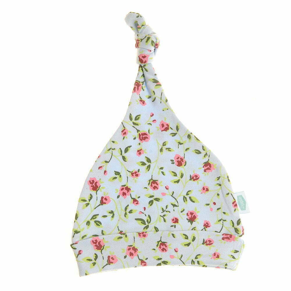 Blue Vintage Rose cotton Hat