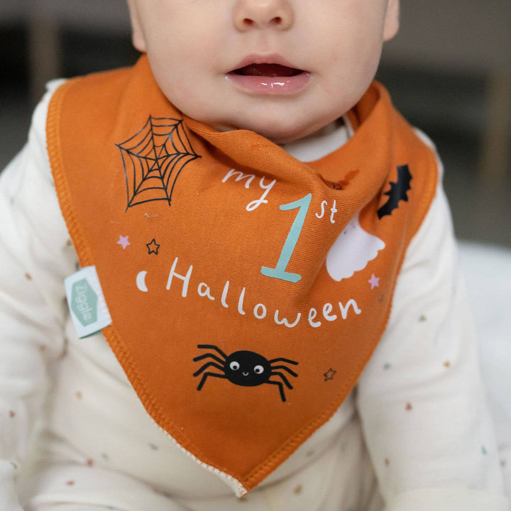 My 1st Halloween bib - print detail