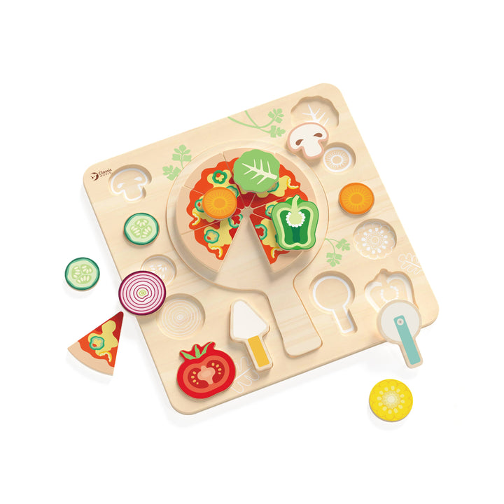 Classic World Pizza Puzzle – Wooden Educational Puzzle