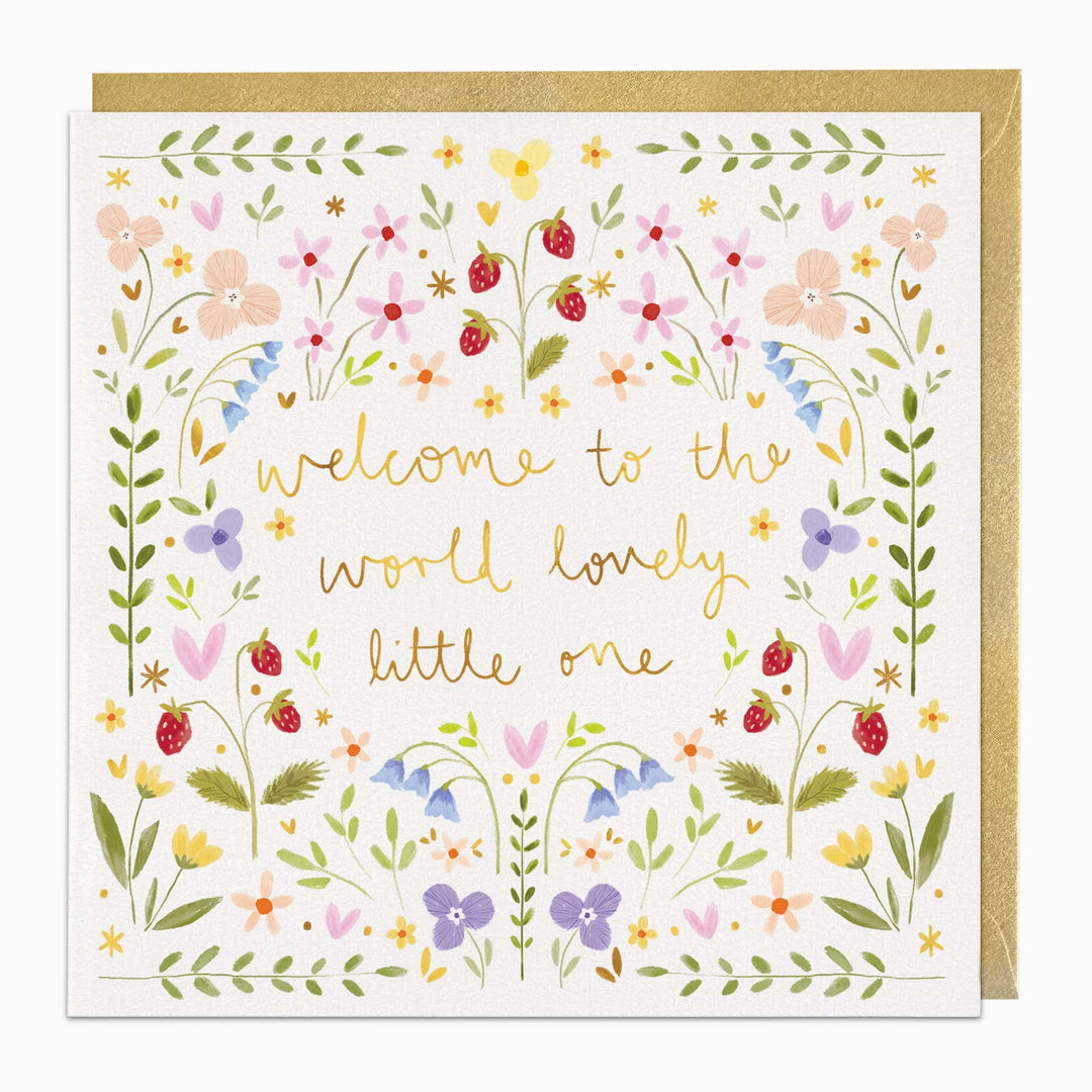 Welcome to The World Lovely Little One Card