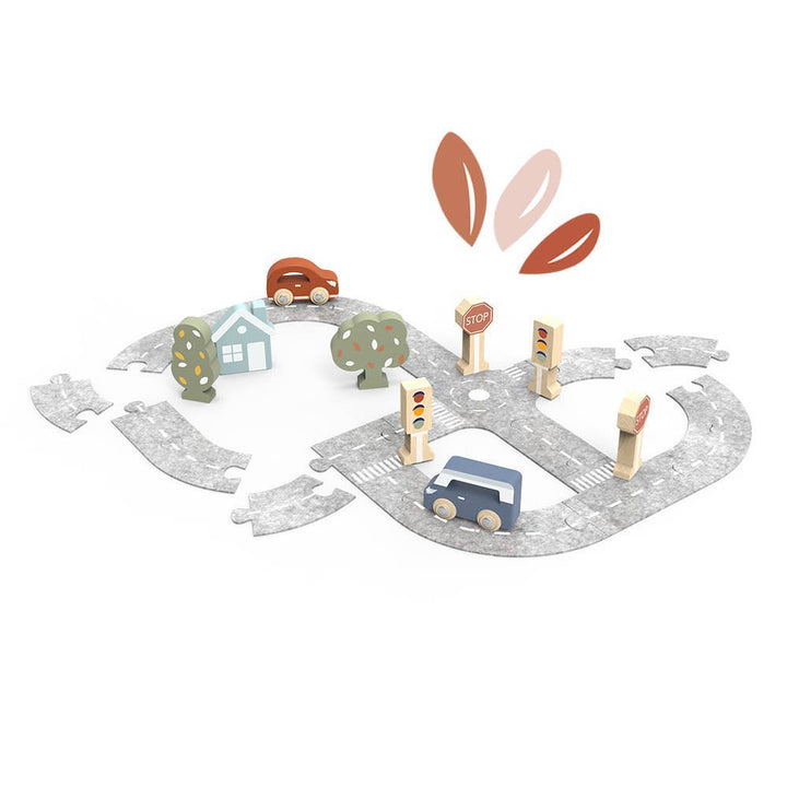 Car Track Puzzle with 2 Cars