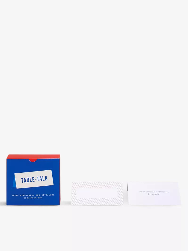 Table Talk placecards box, back