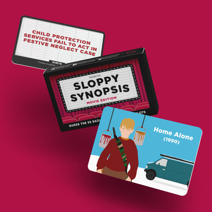 Sloppy Synopsis Movie Edition card game box