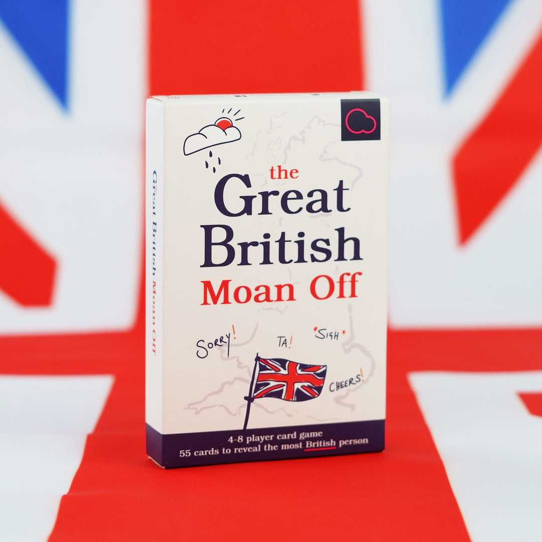 Great British Moan Off card game box