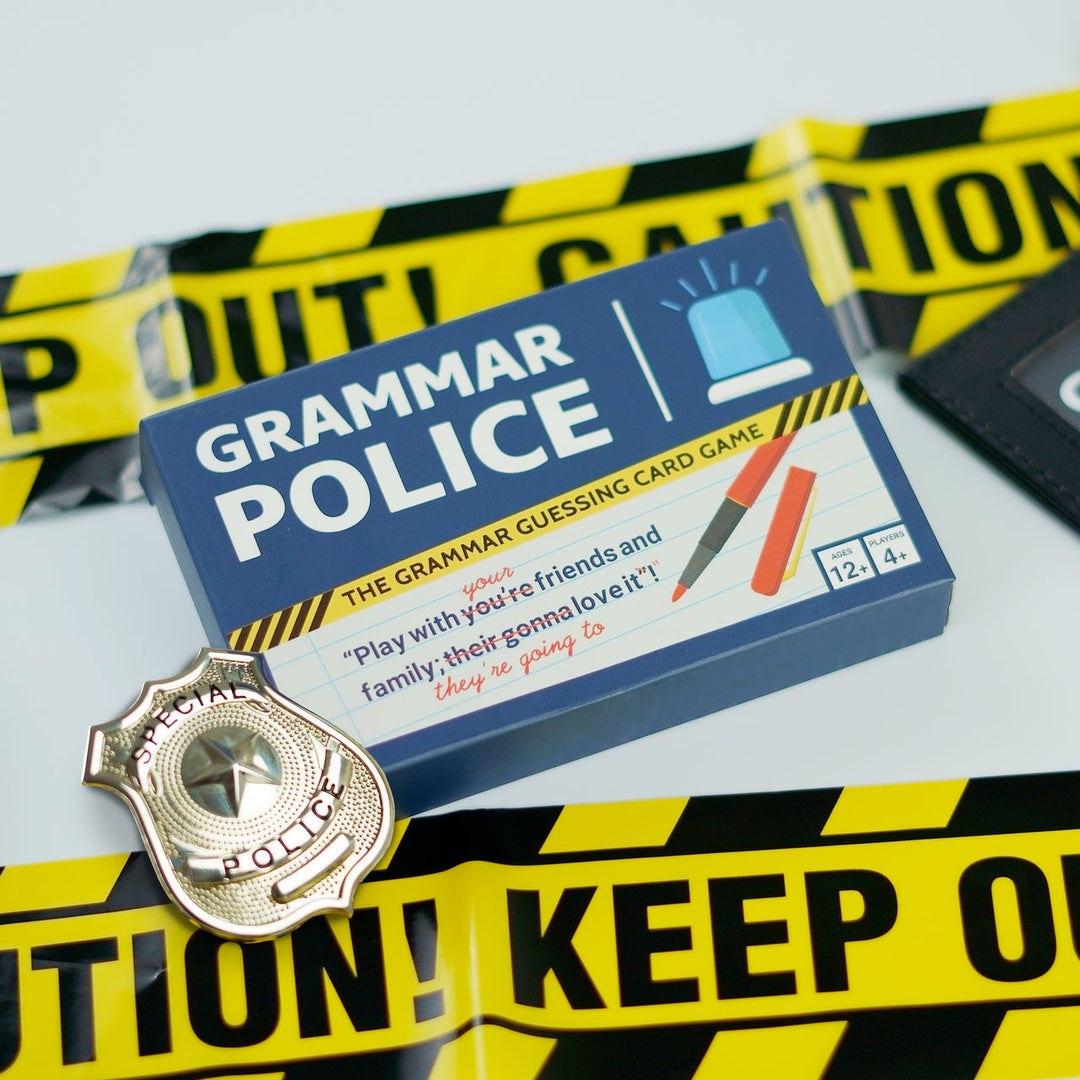 Grammar Police card game cards and contents