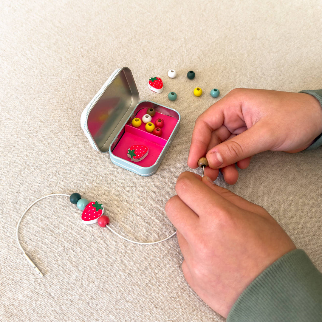 Cotton Twist strawberry bracelet making kit, image 7