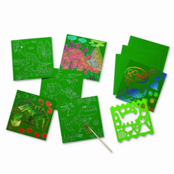 Crocodile Creek Dinosaur Scratch Art Kids Art Craft