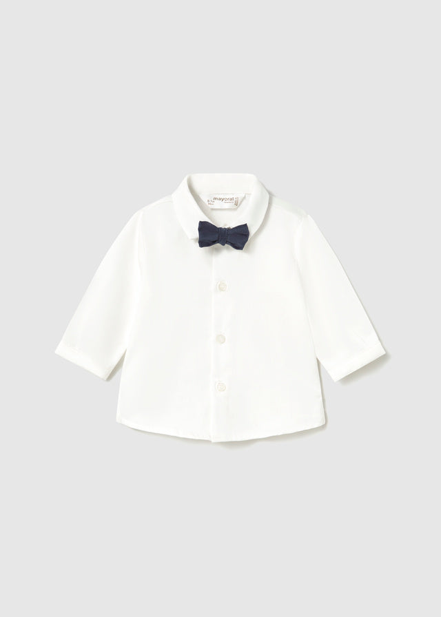 Mayoral Newborn L/s Shirt - Natural