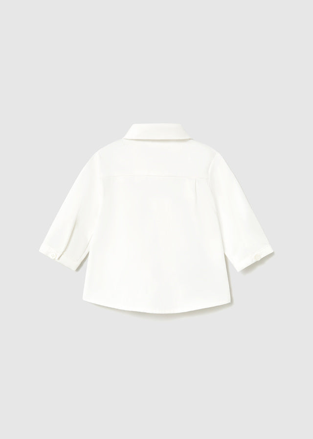 Mayoral Newborn L/s Shirt - Natural