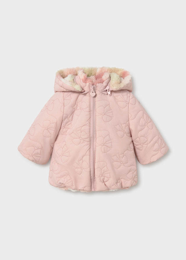 Mayoral Newborn Reversible Coat - Nude