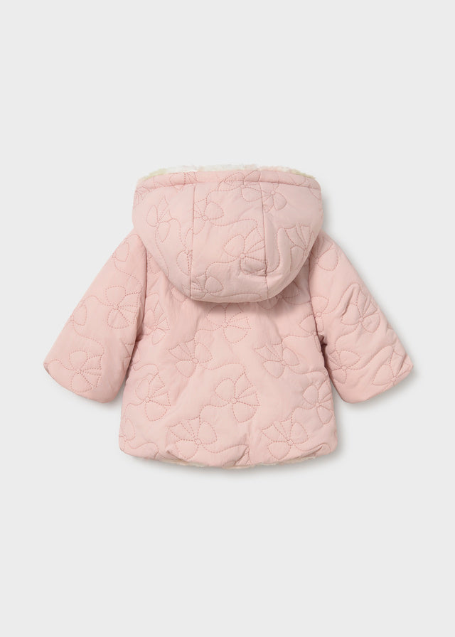 Mayoral Newborn Reversible Coat - Nude