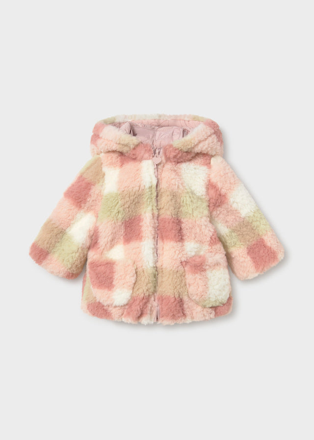 Mayoral Newborn Reversible Coat - Nude