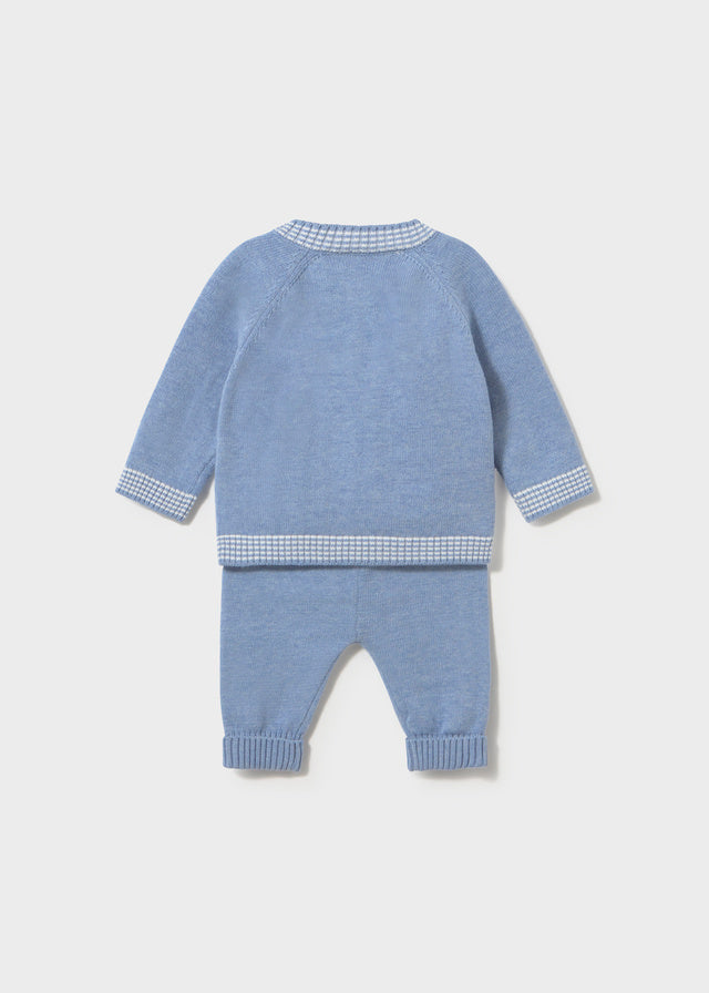 Mayoral Newborn Knit Pants Set - Vivid Rain