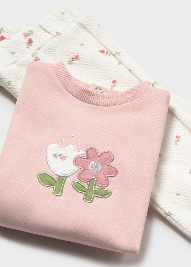 Mayoral Newborn 3 Piece Tracksuit - Natural