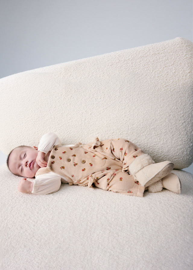 Mayoral Baby Overall and T-Shirt Set - Oat