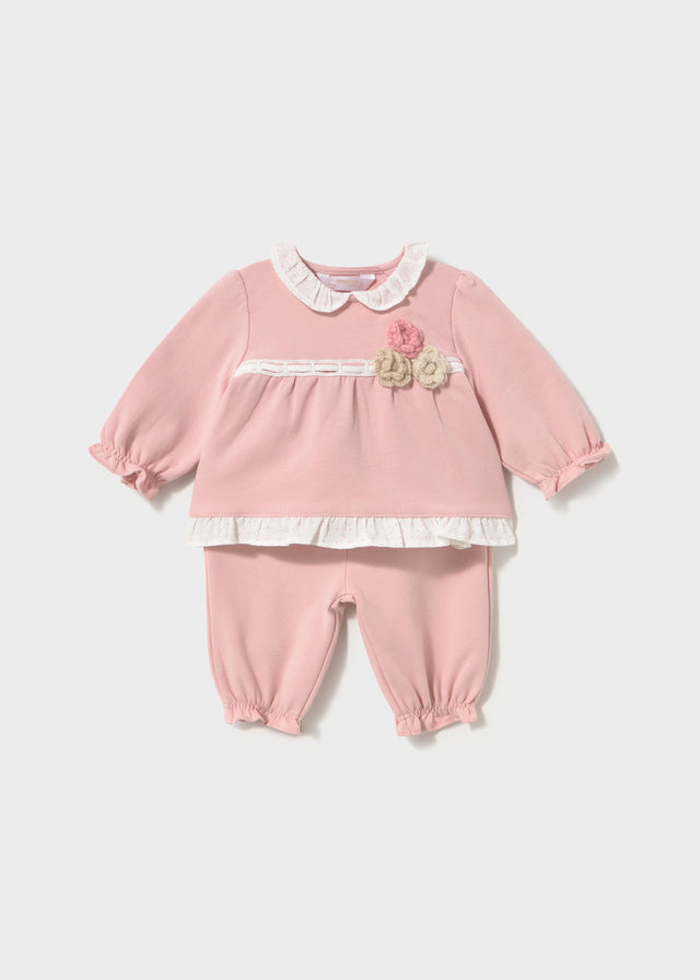Mayoral Newborn Pant Set - Baby Rose