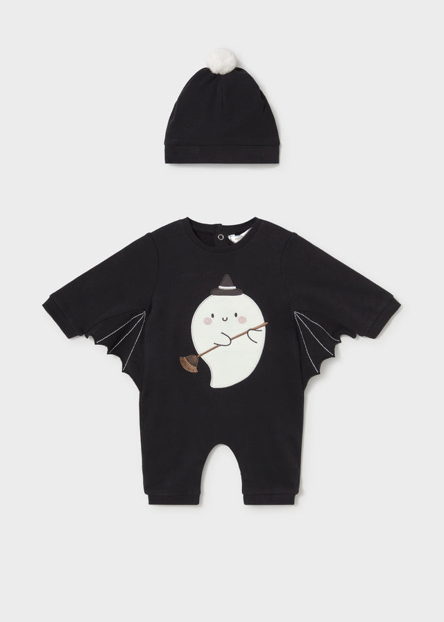 Mayoral Newborn Patterned Pajamas - Black