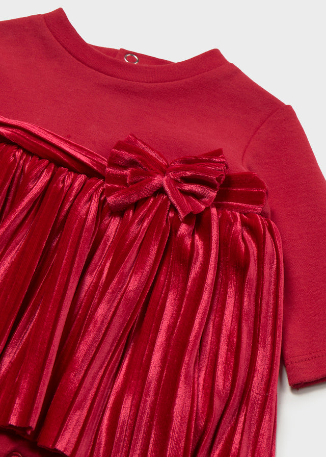 Mayoral Baby Matched Romper - Red