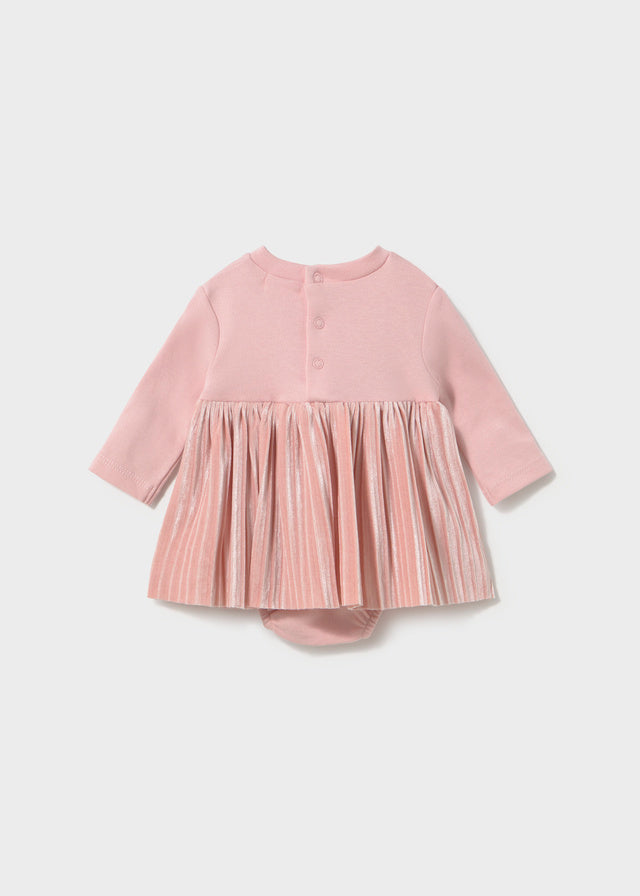 Mayoral Baby Matched Romper - Baby Rose