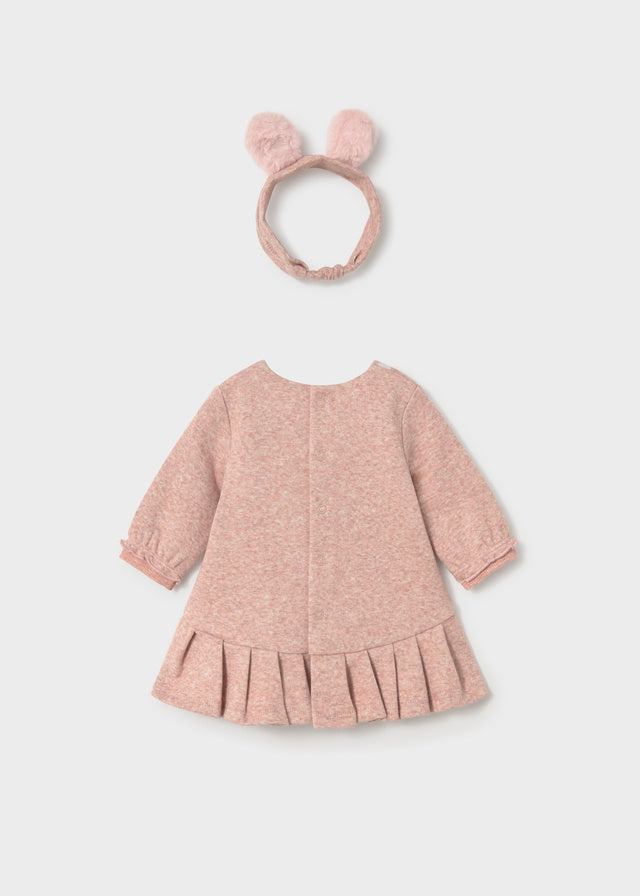 Mayoral Newborn Jacquard Dress - H. Nude