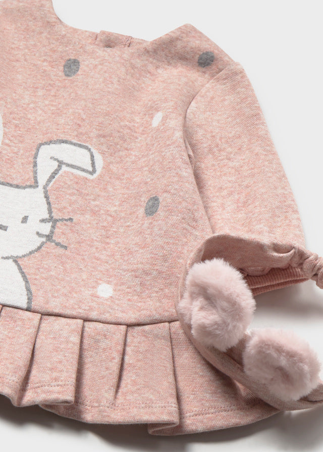 Mayoral Newborn Jacquard Dress - H. Nude