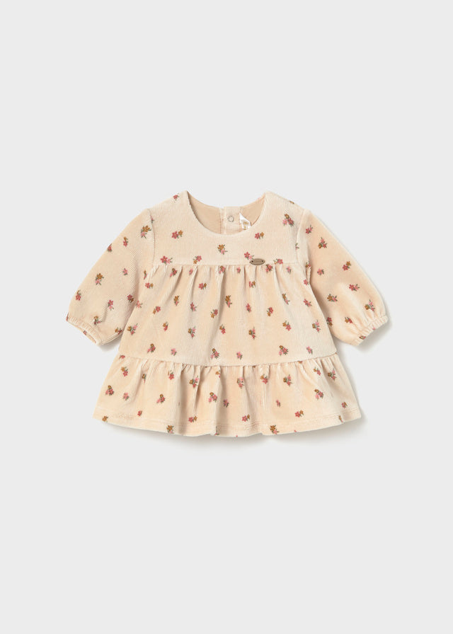Mayoral Newborn Corduroy Dress - Oat