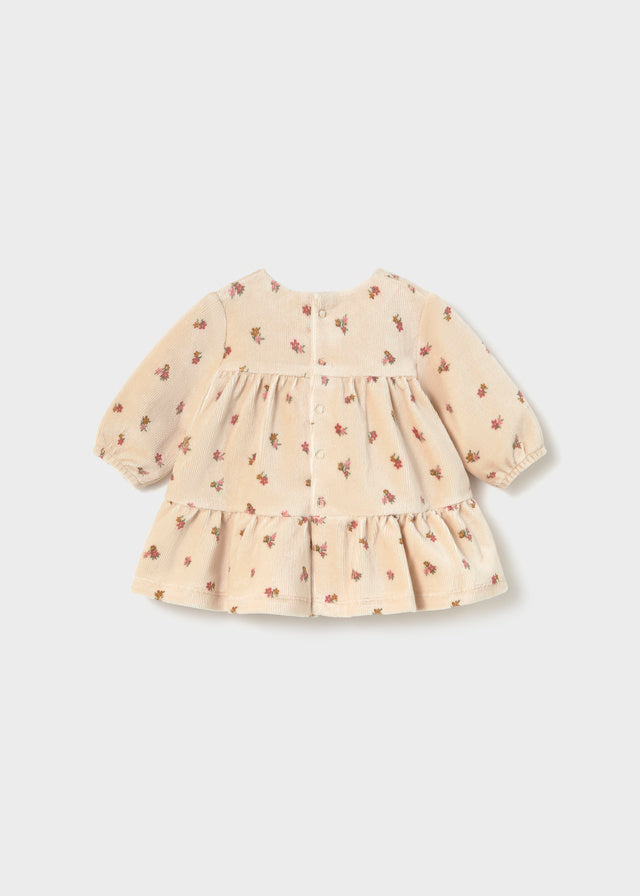Mayoral Newborn Corduroy Dress - Oat