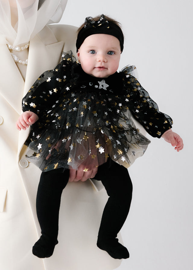 Mayoral Newborn Fantasy Dress - Black