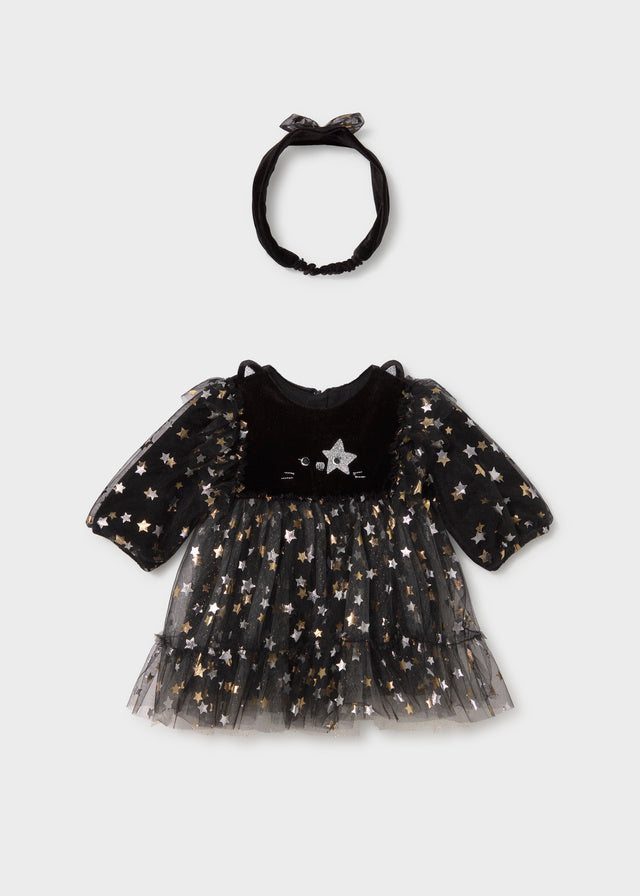 Mayoral Newborn Fantasy Dress - Black