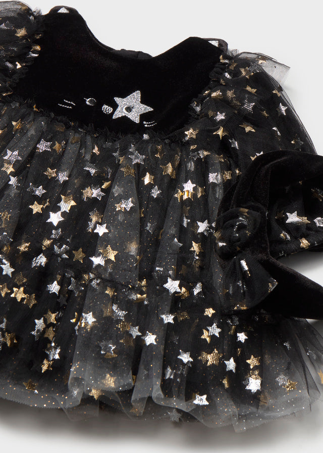 Mayoral Newborn Fantasy Dress - Black