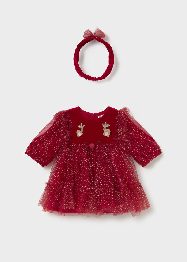 Mayoral Newborn Fantasy Dress - Red