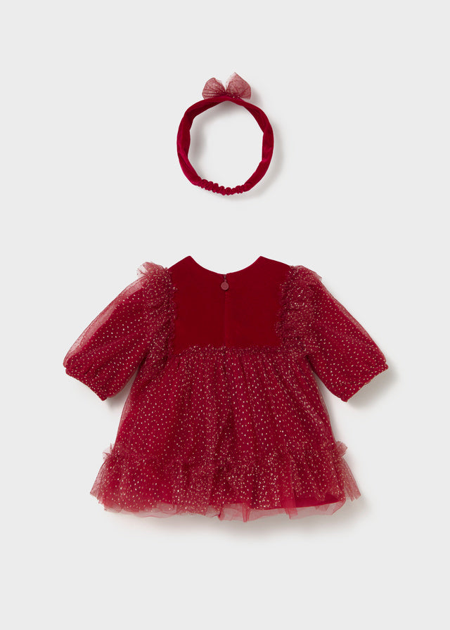 Mayoral Newborn Fantasy Dress - Red