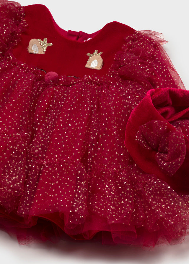 Mayoral Newborn Fantasy Dress - Red
