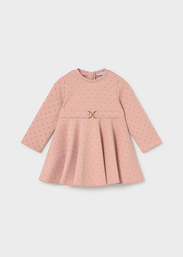 Mayoral girls neoprene structured dress in petisui