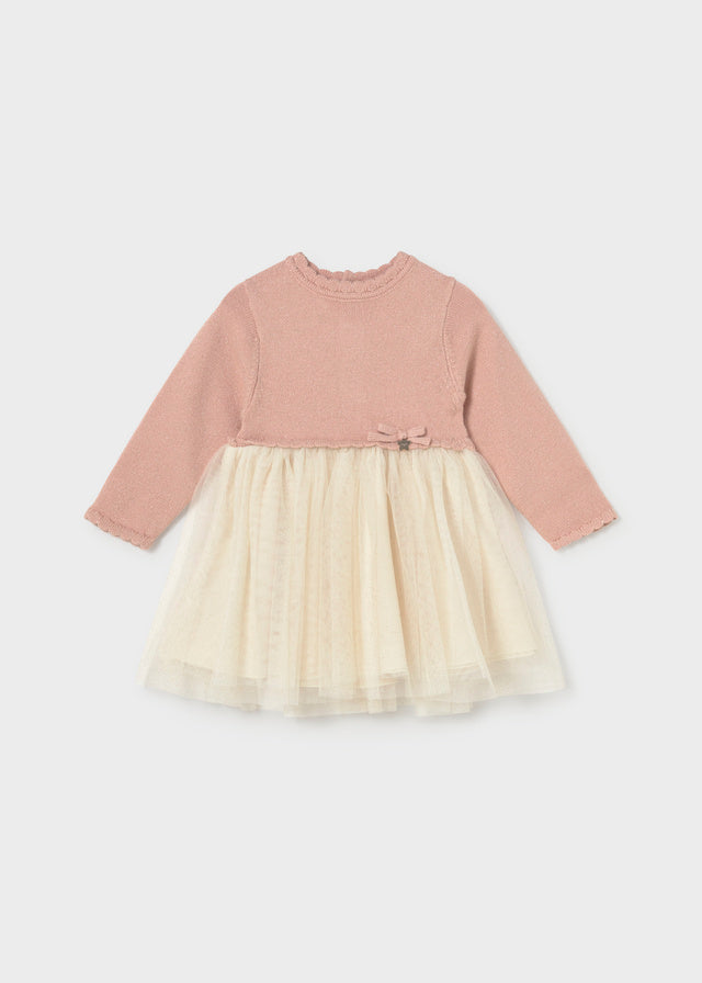 Mayoral girls dress in petisui pink