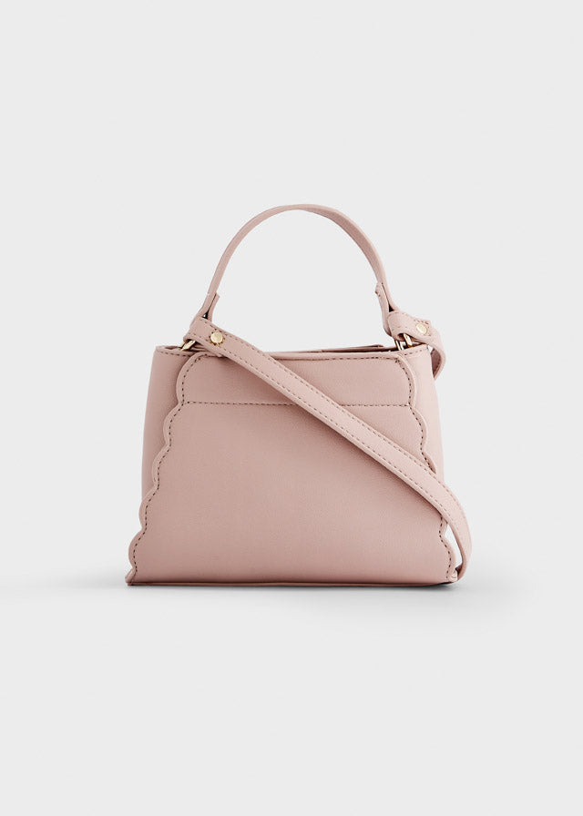 Mayoral toddler PU handbag in champagne gold, interior