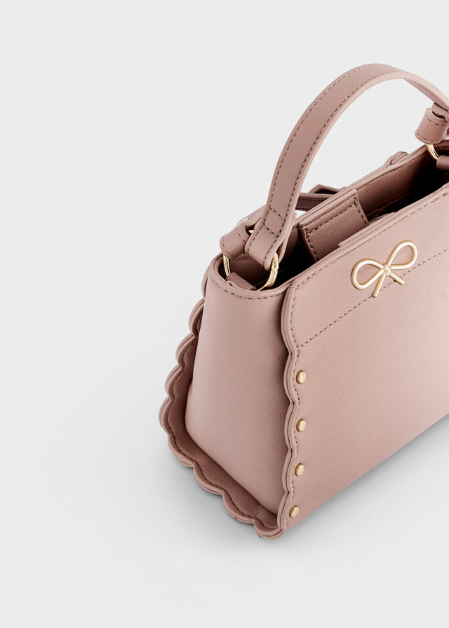 Mayoral toddler PU handbag in crystal pale blue, front view