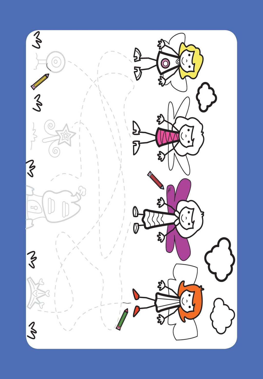 Flash Cards - Doodle Activity Purple