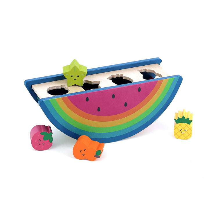 Vilac - Wooden Watermelon & Fruits Shape Sorter