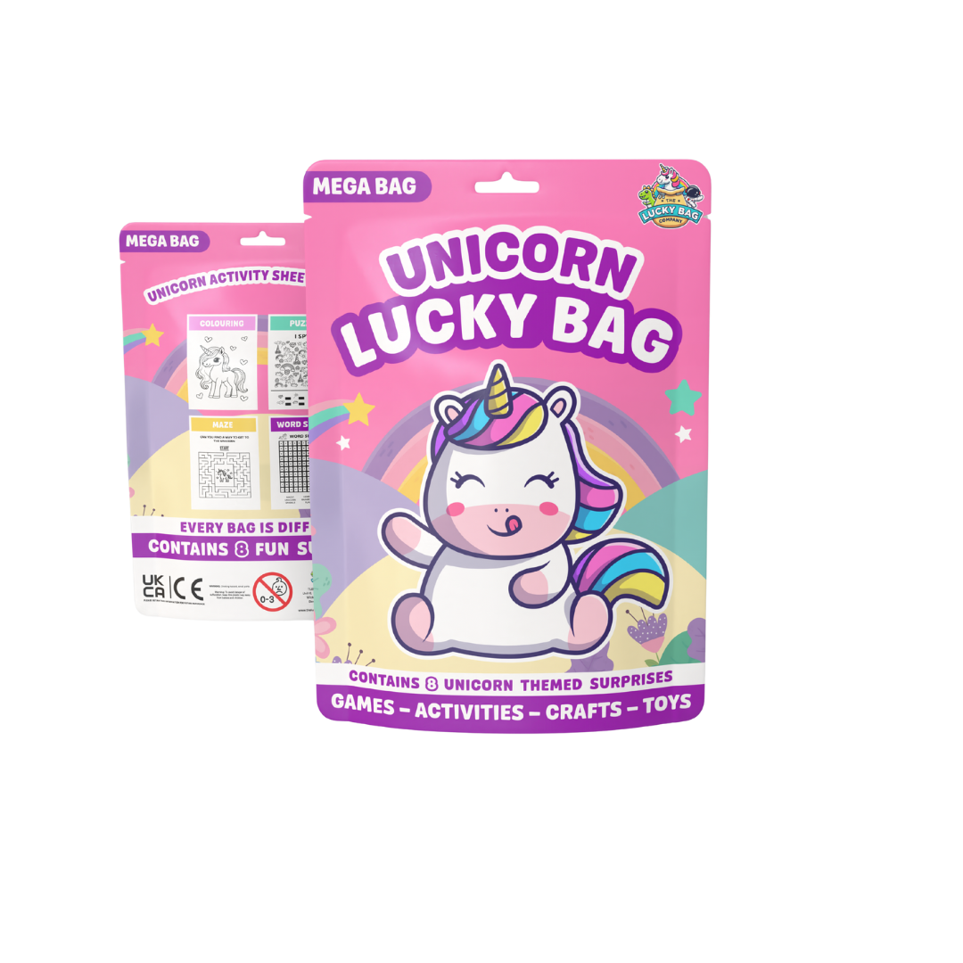 Assorted Mega Party Bag Favours - Unicorn contents