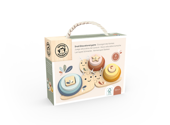Speedy Monkey Snail educational game