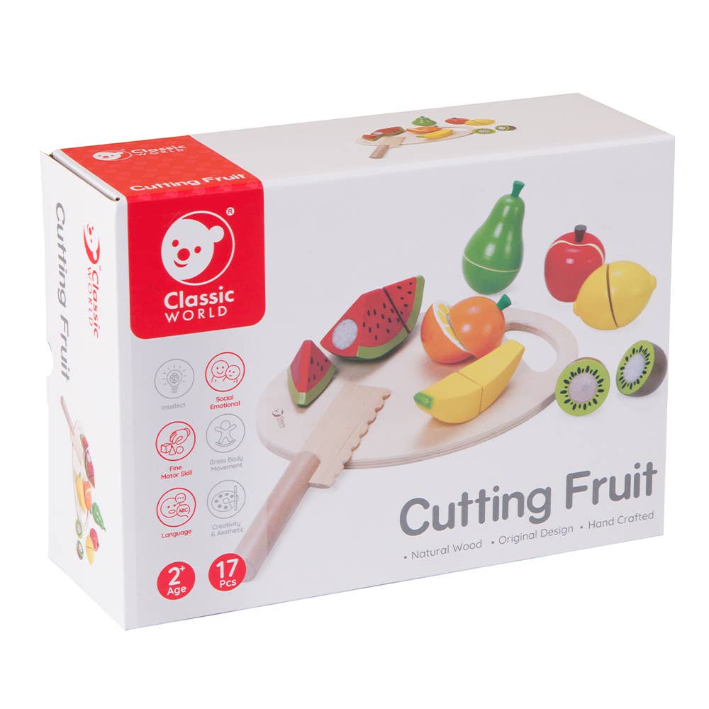 Classic World Wooden Cutting Fruits Set