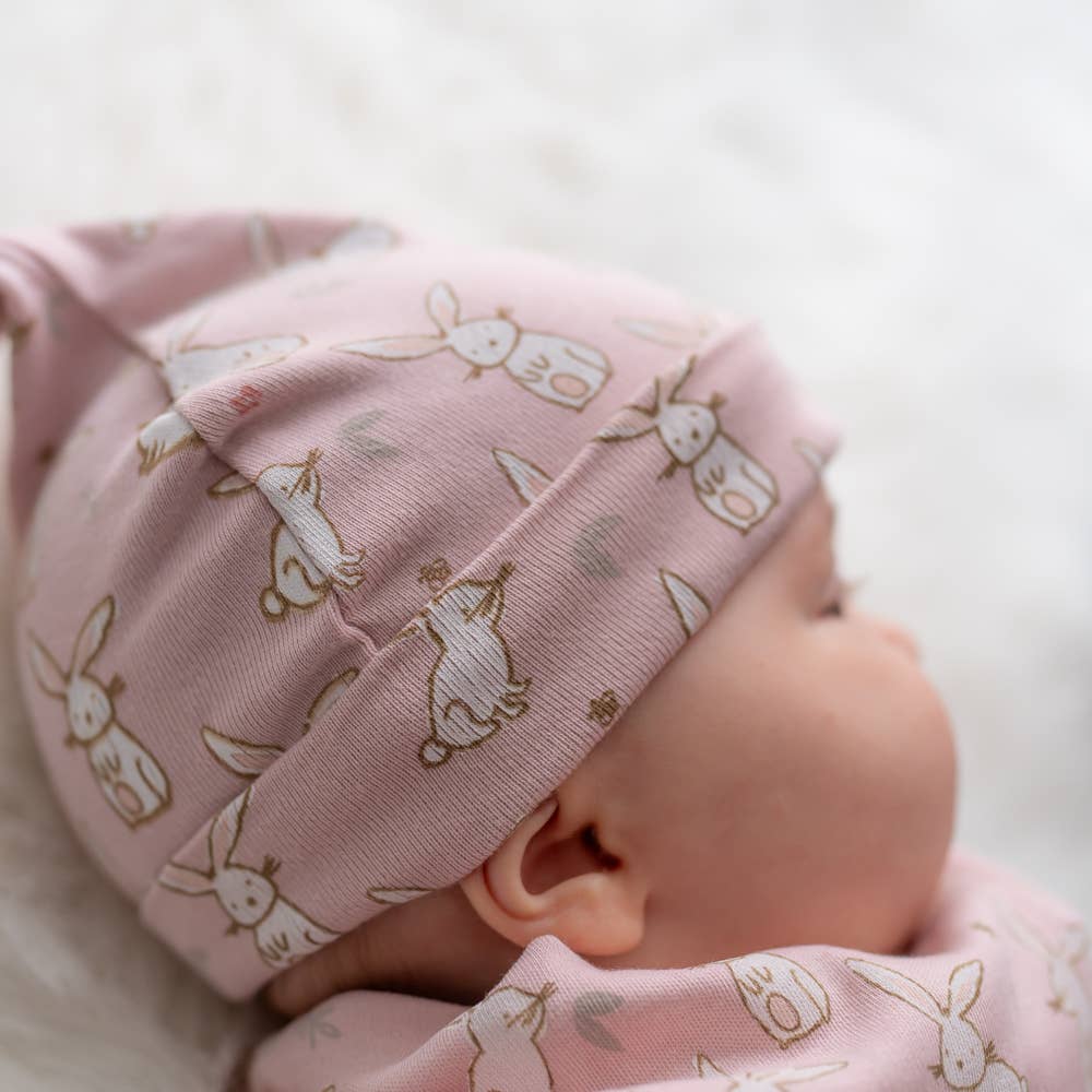 Bunnies on Pink Hat