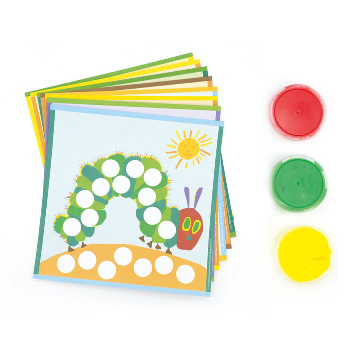 World of Eric Carle My First Fingerprint Art Kit – Toddler Craft Set with Paints & Colouring Sheets – The Very Hungry Caterpillar