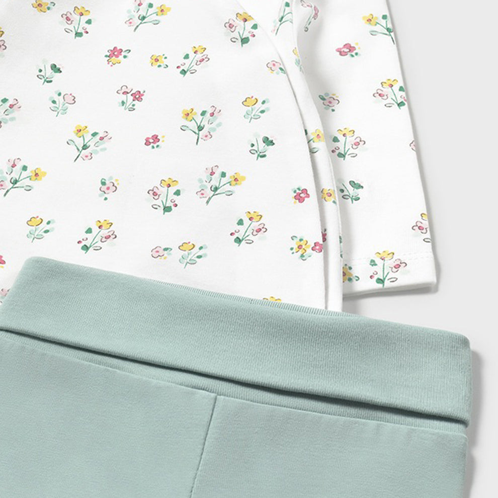 Mayoral Newborn Top and Leg Warmer - Jade 1588