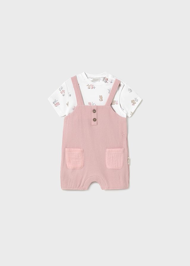 Mayoral Baby Teddy Short Romper Dungarees 1616