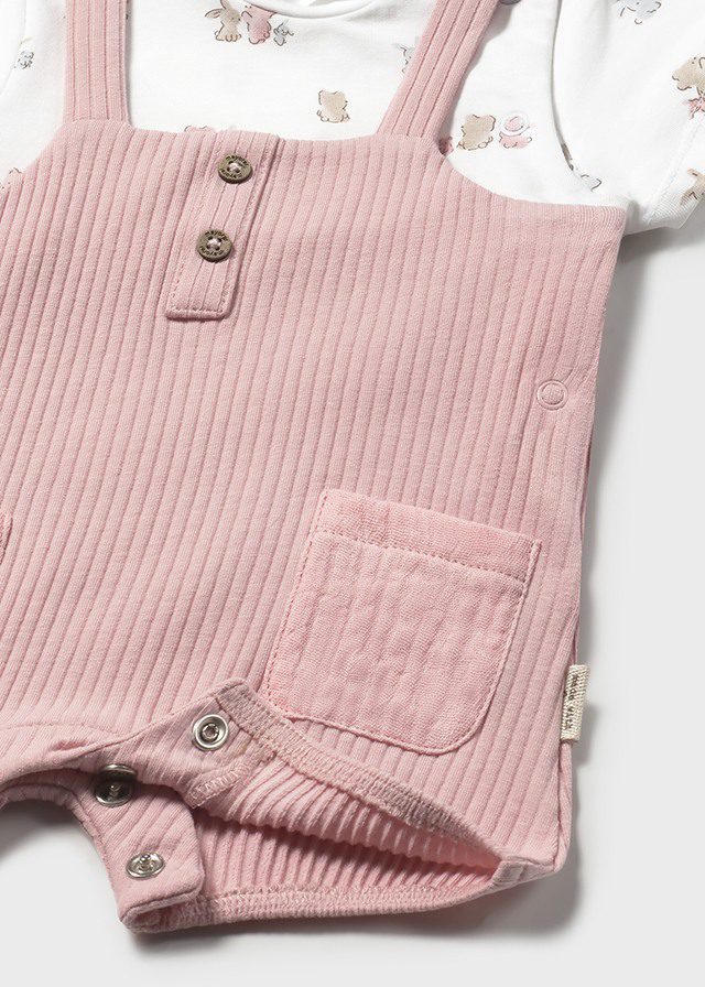 Mayoral Baby Teddy Short Romper Dungarees 1616